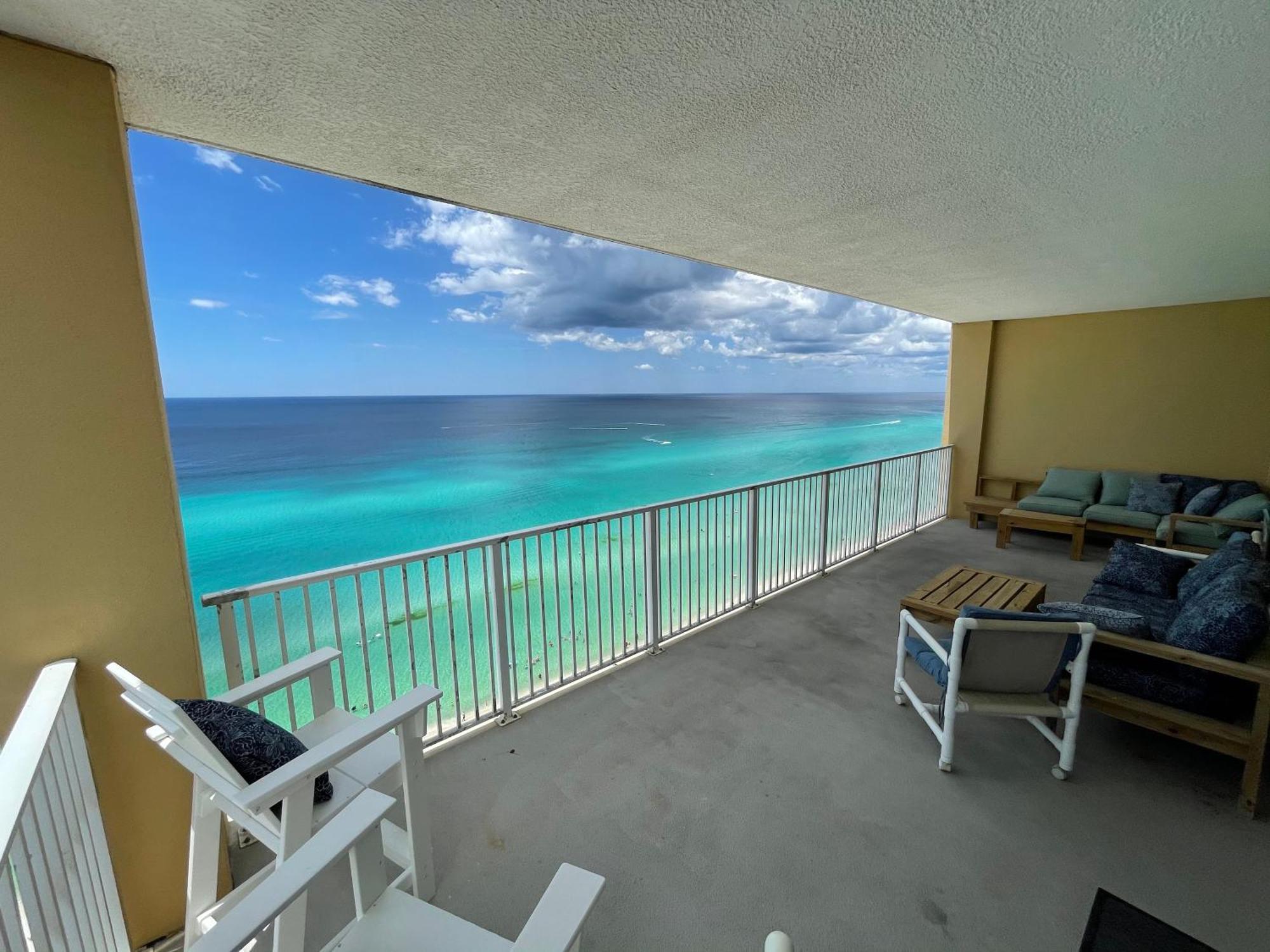 Tropic Winds 1701 Premium Corner Unit With 2 Parkings! Free Beach Chairs Service! Panama City Beach Bagian luar foto